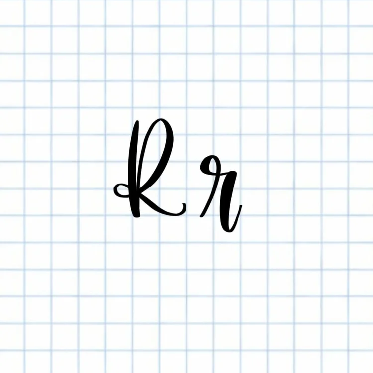 Calligraphy R: Uppercase, Lowercase, Strokes & Practice