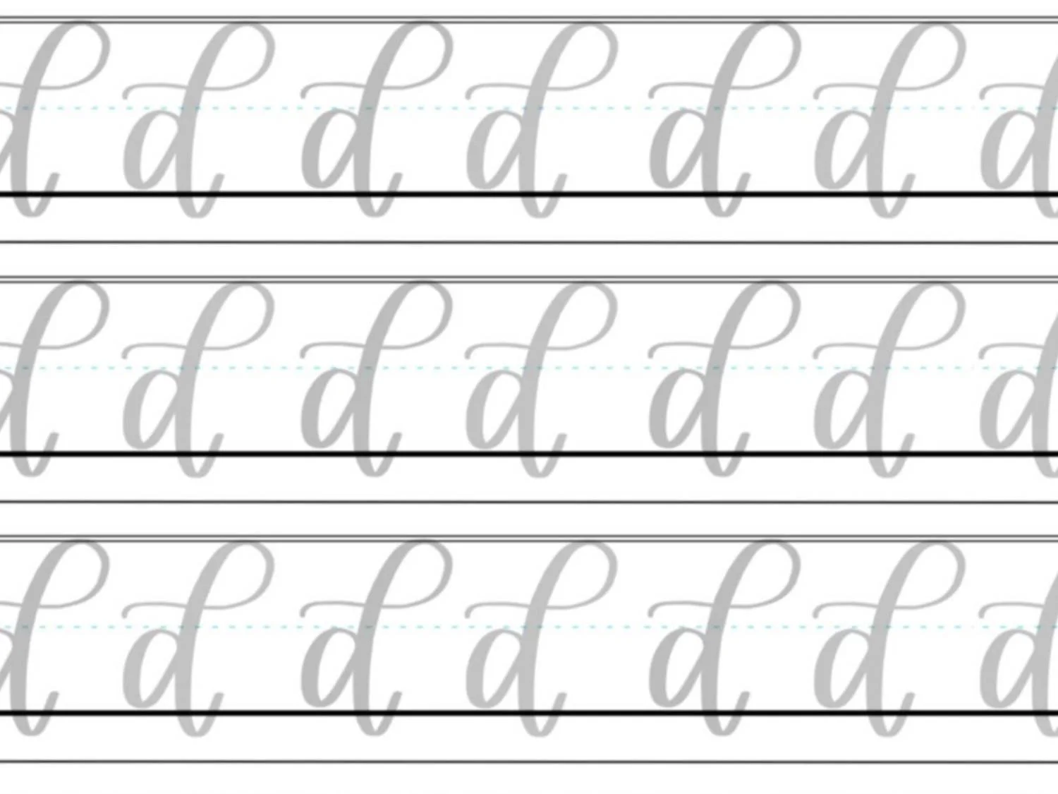 D in Calligraphy Drills