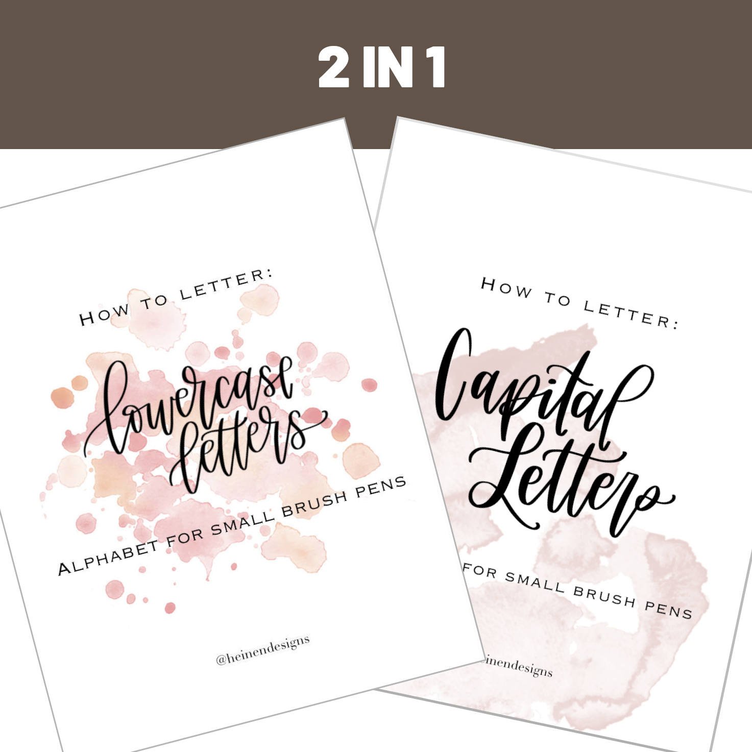 Lowercase and Capital Letters Worksheets 2-in-1