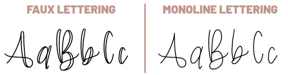 The Ultimate Guide to Faux Calligraphy + FREE Worksheet