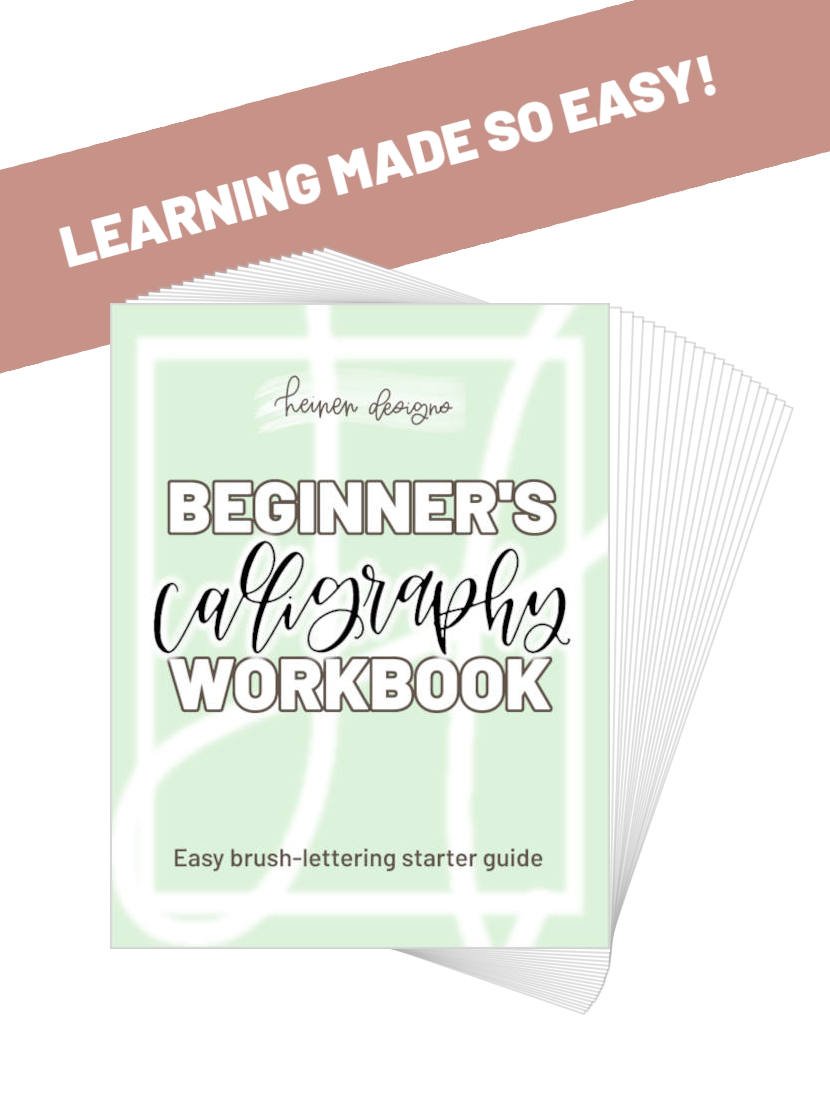 Beginners Calligraphy Workbook Pages Fanned