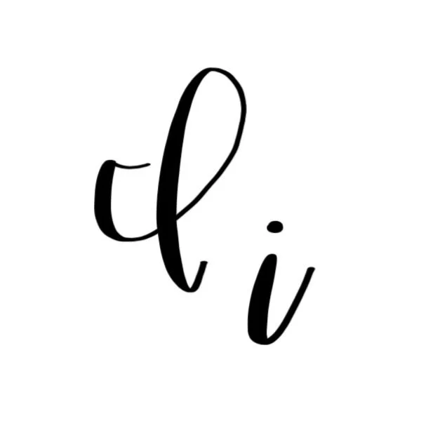 Calligraphy Letter I Upper Lowercase