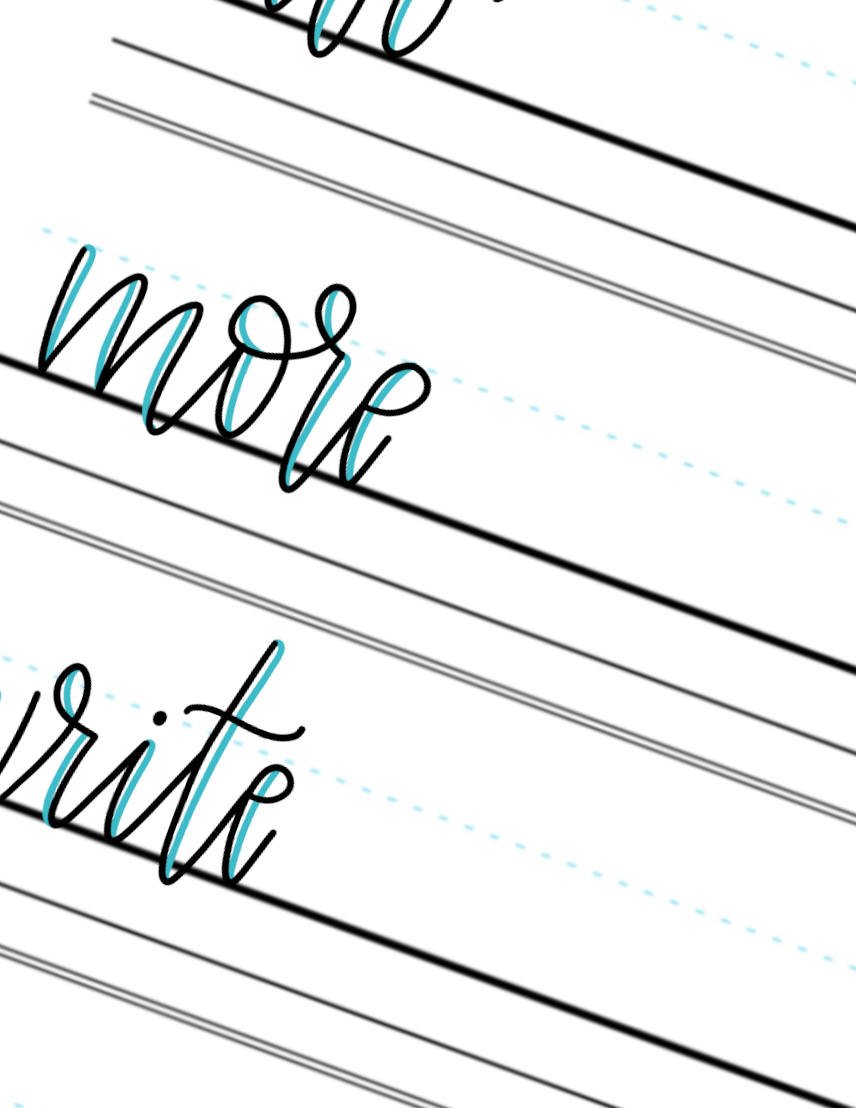 Faux-Calligraphy-Practice-Words-More