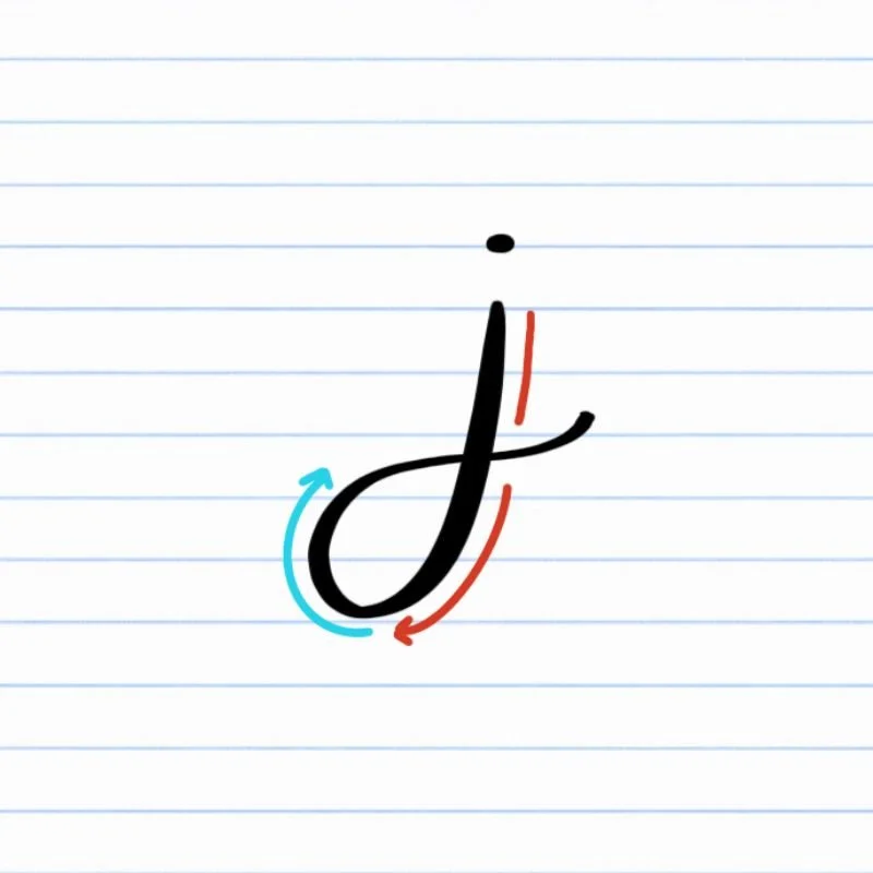 How to Hand-Letter j Lowercase