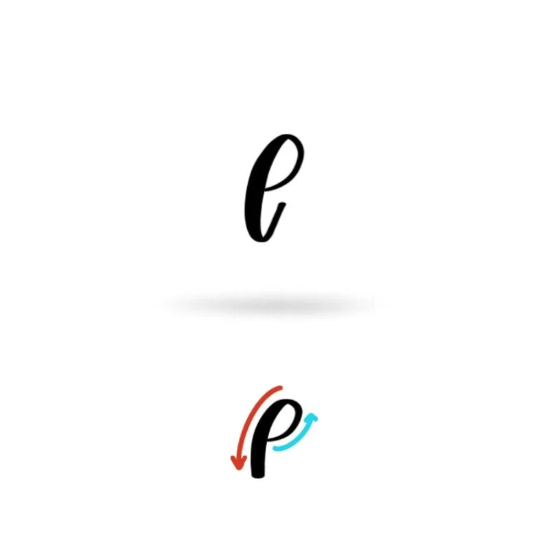 Lowercase Calligraphy e Basic Strokes