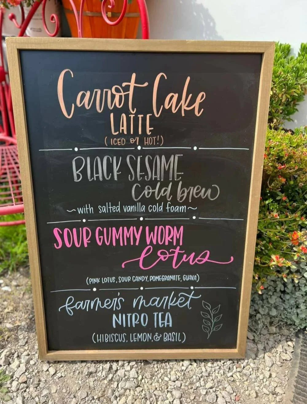 Hand-Lettering Coffee Shop Sign Commission