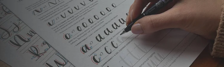 Calligraphy Conditionals Basic Calligraphy Strokes Practice Sheet - Free Download