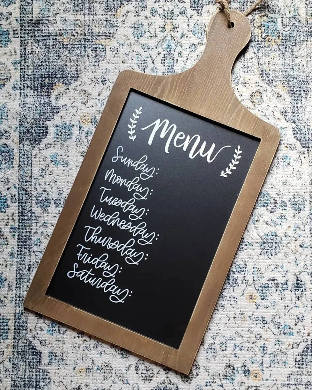 Hand-Lettering Weekly Meal Menu Sign