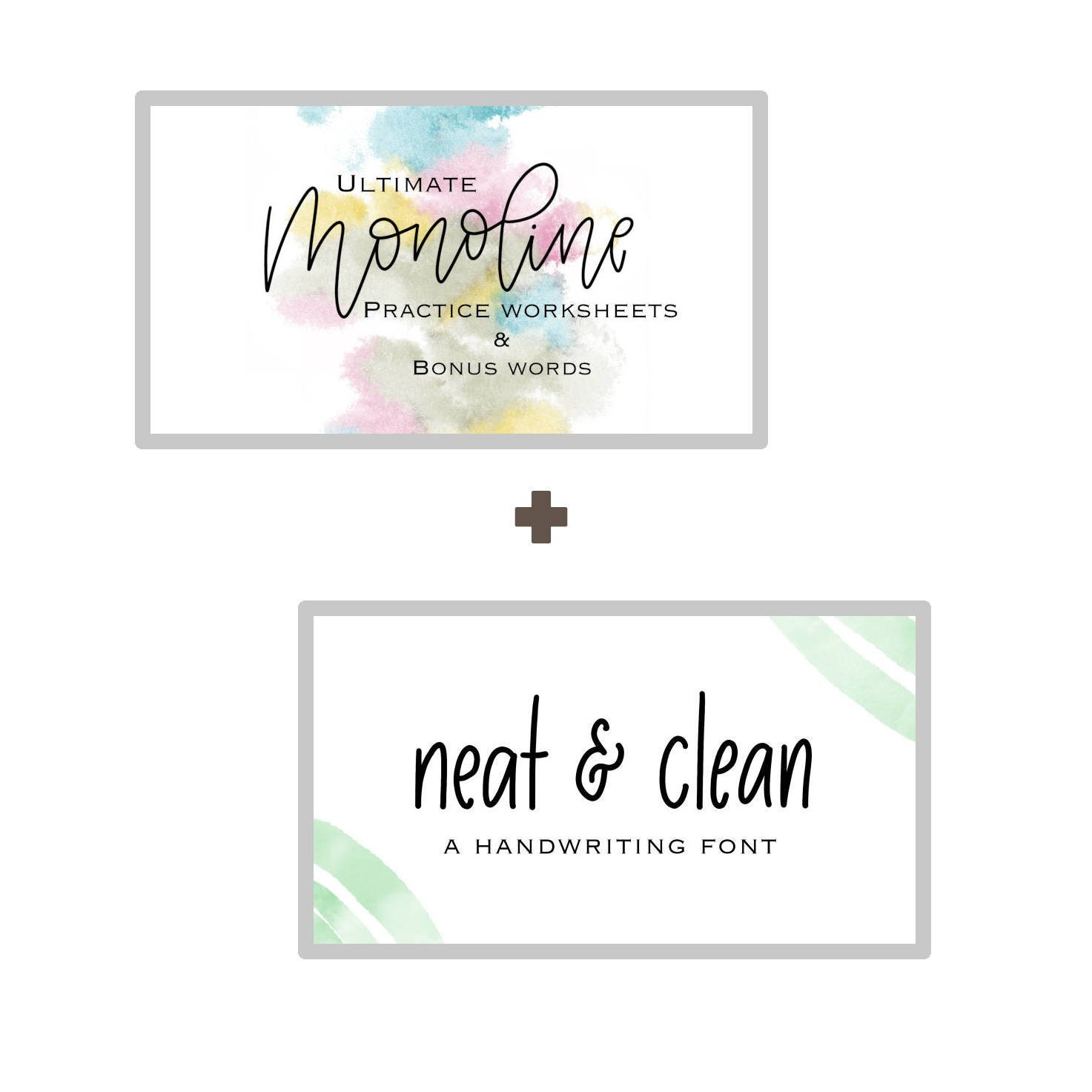 Monoline Neat Clean Lettering Bundle Cover Image