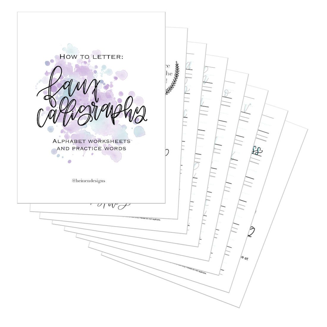 Faux Calligraphy Practice Kit