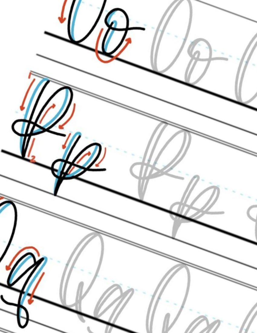 Faux Letters Print Sheet O-P-Q