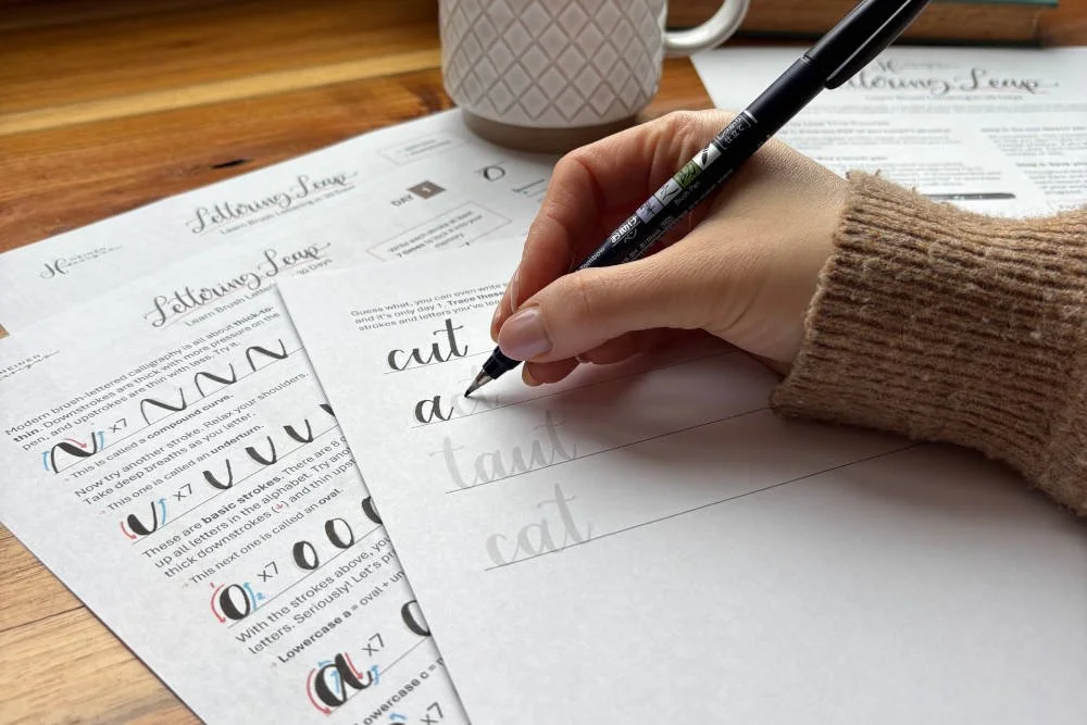 Brush Lettering Made Simple Course Lettering Leap