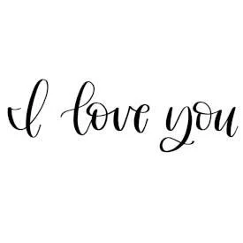 Hand-Lettering Sentence I Love You Tutorial