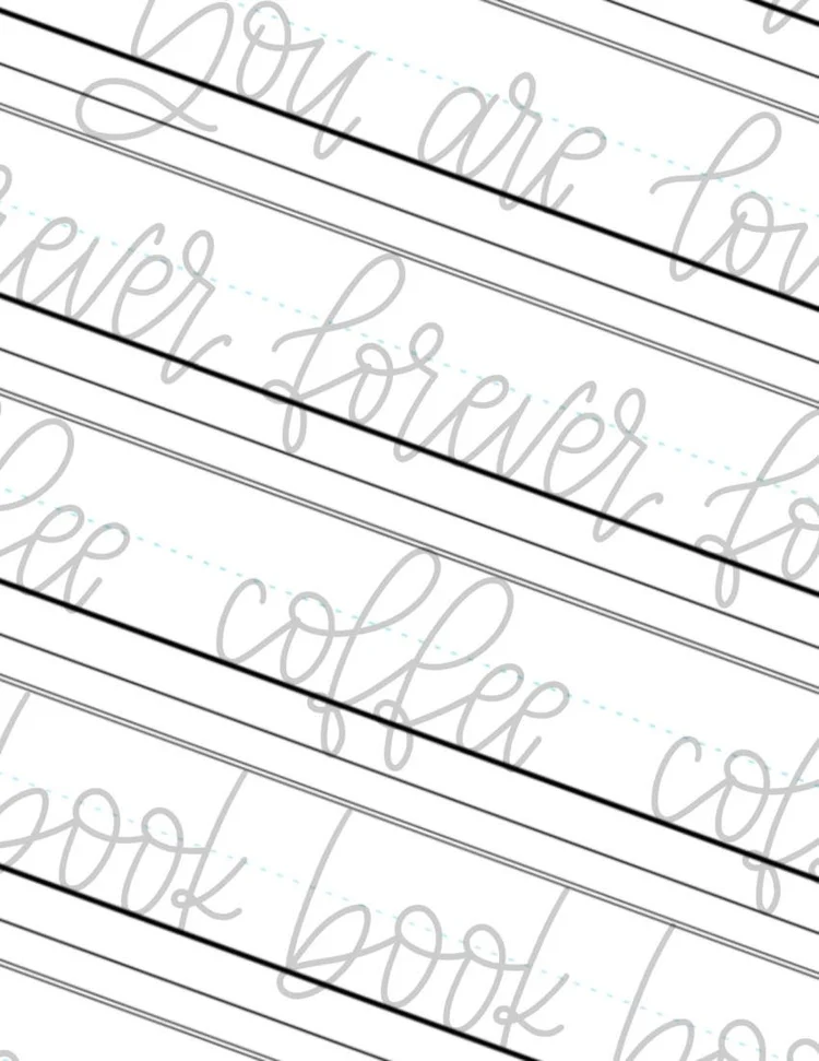 Hand-Lettering Practice Sheets