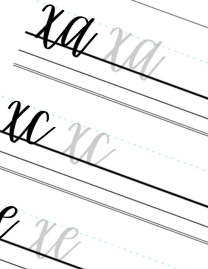 Ultimate Calligraphy Letter Combinations Guide XA XC