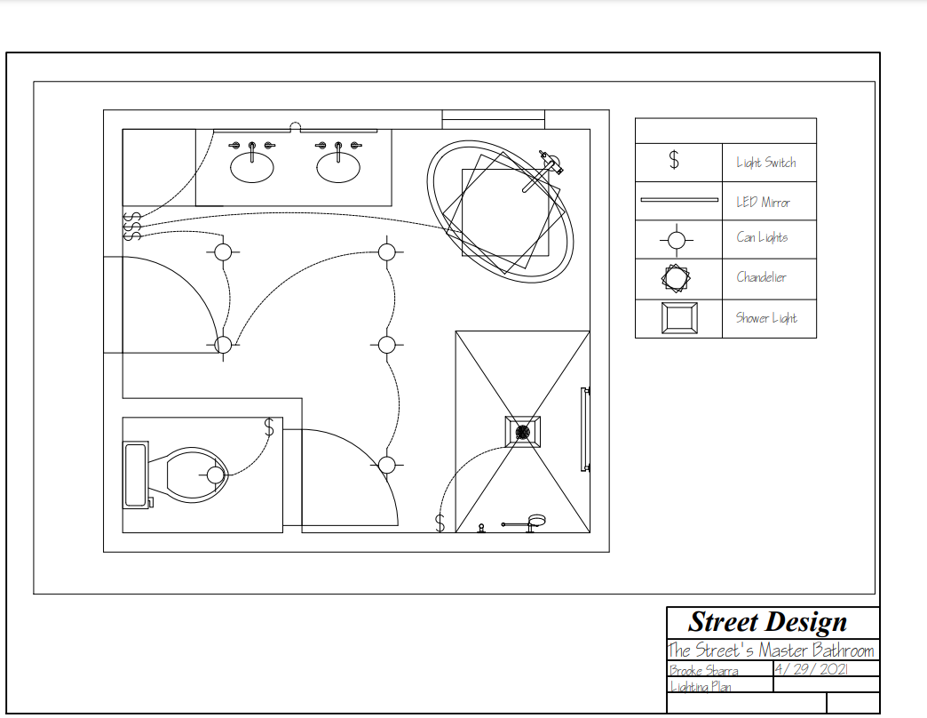 Bathroom Lighting Plan