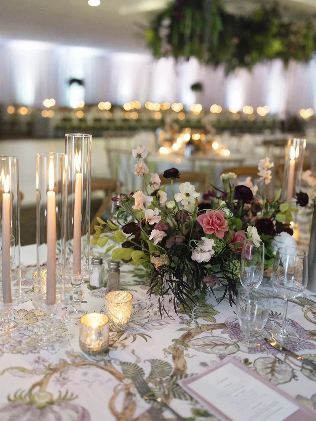 A Lush Garden Wedding Filled With Romantic Florals, Candlelight &amp; Elevated Design