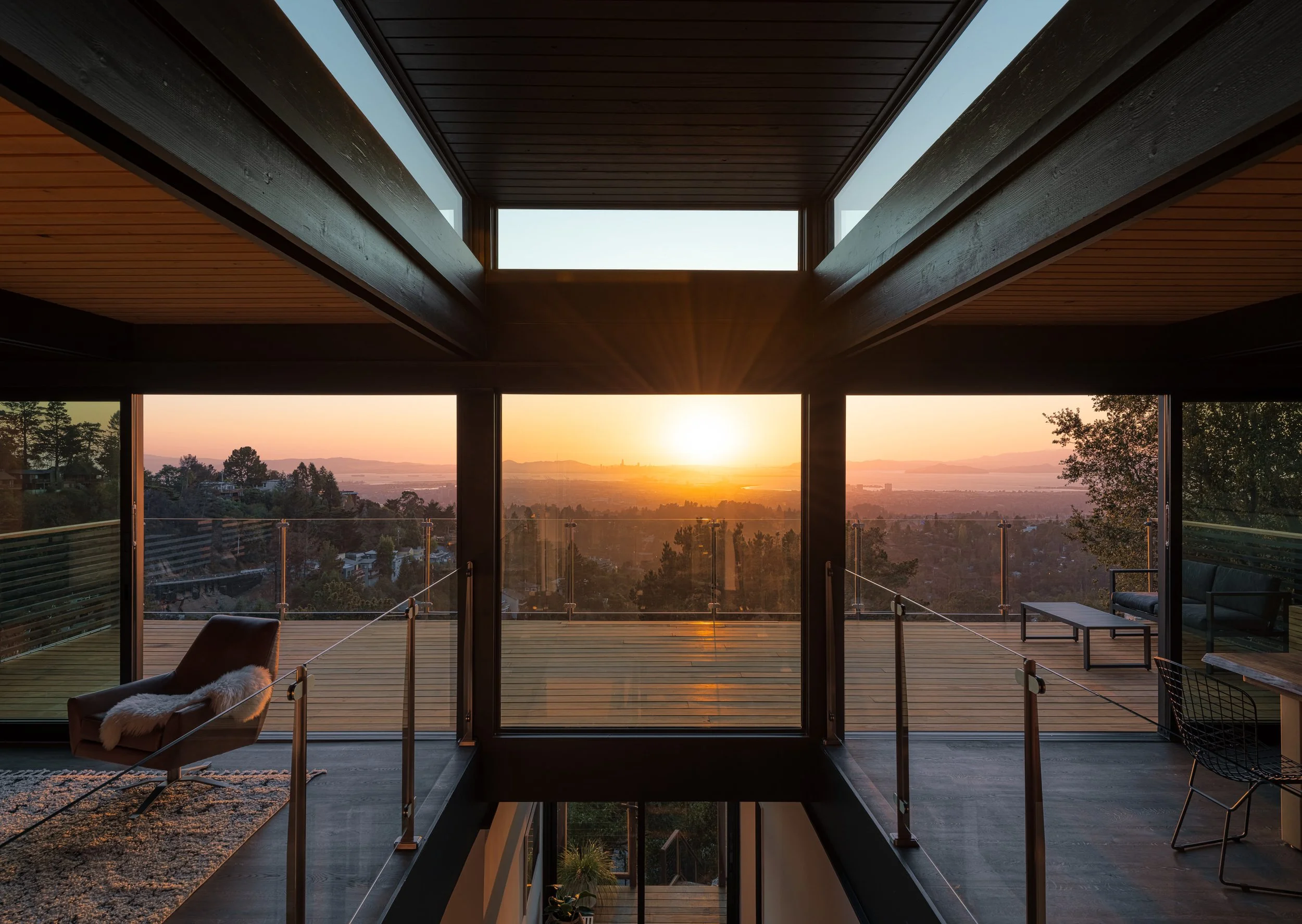 3_Plus House_Stair and Clerestory Towards View at Dusk.jpg