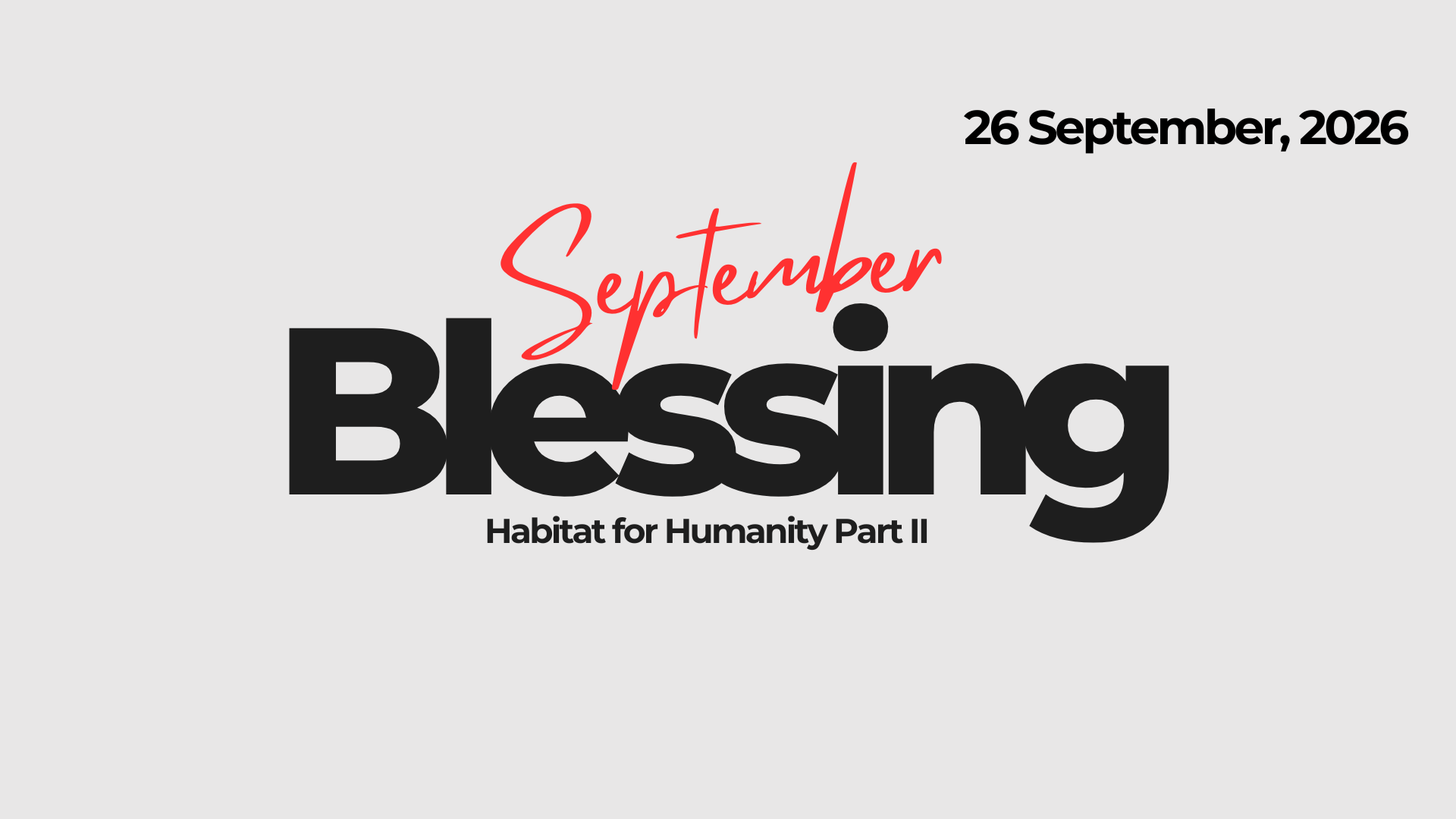 September Blessing 