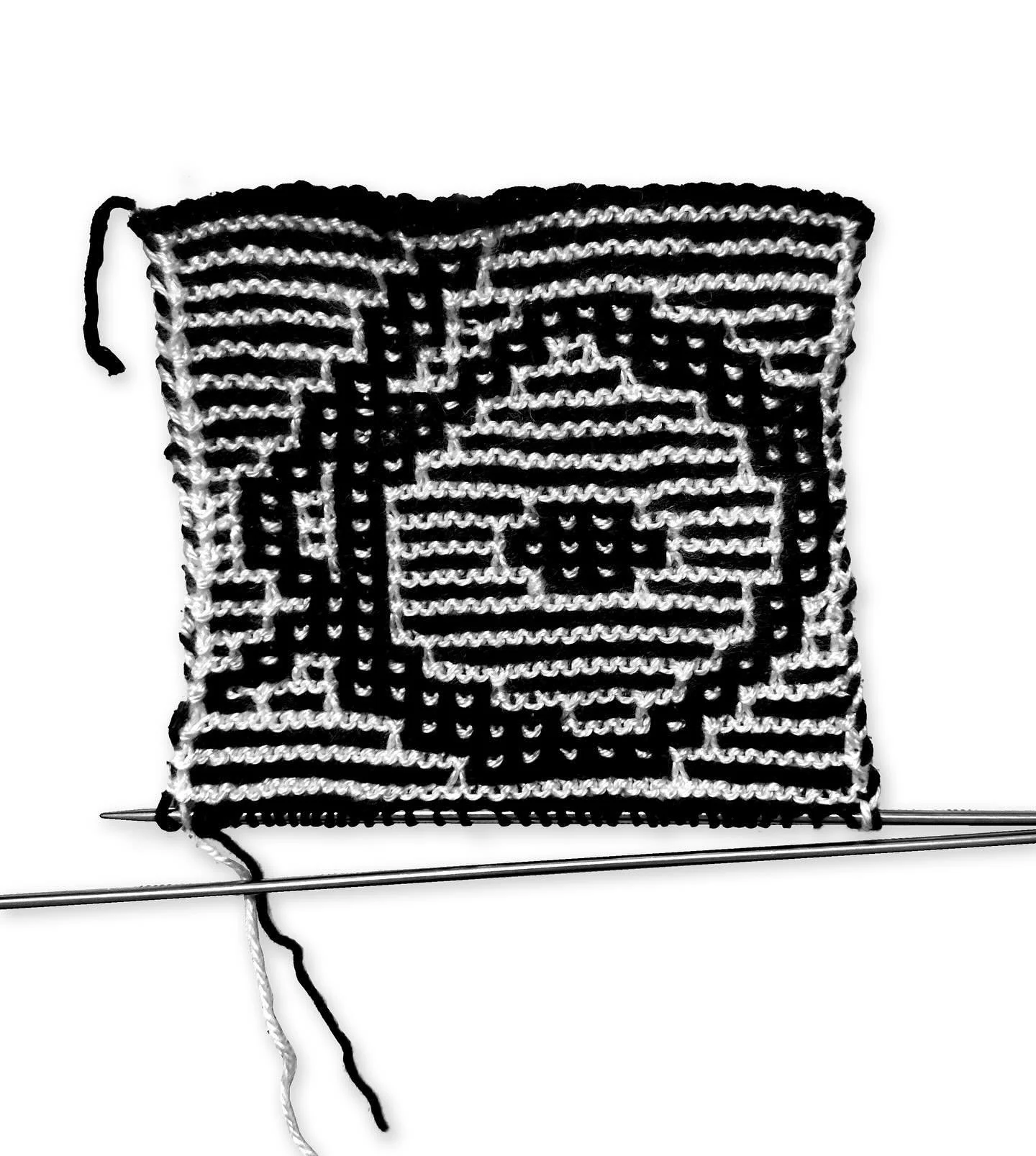 Rachael: Takes one typographic knitting class, NEEDS TO ADD BLACKLETTER. I hope to keep adding onto this and make an awesome Fraktur scarf. What do you think it should say? 

@typeknitting &lsquo;s class with @letterformarchive makes me excited for d