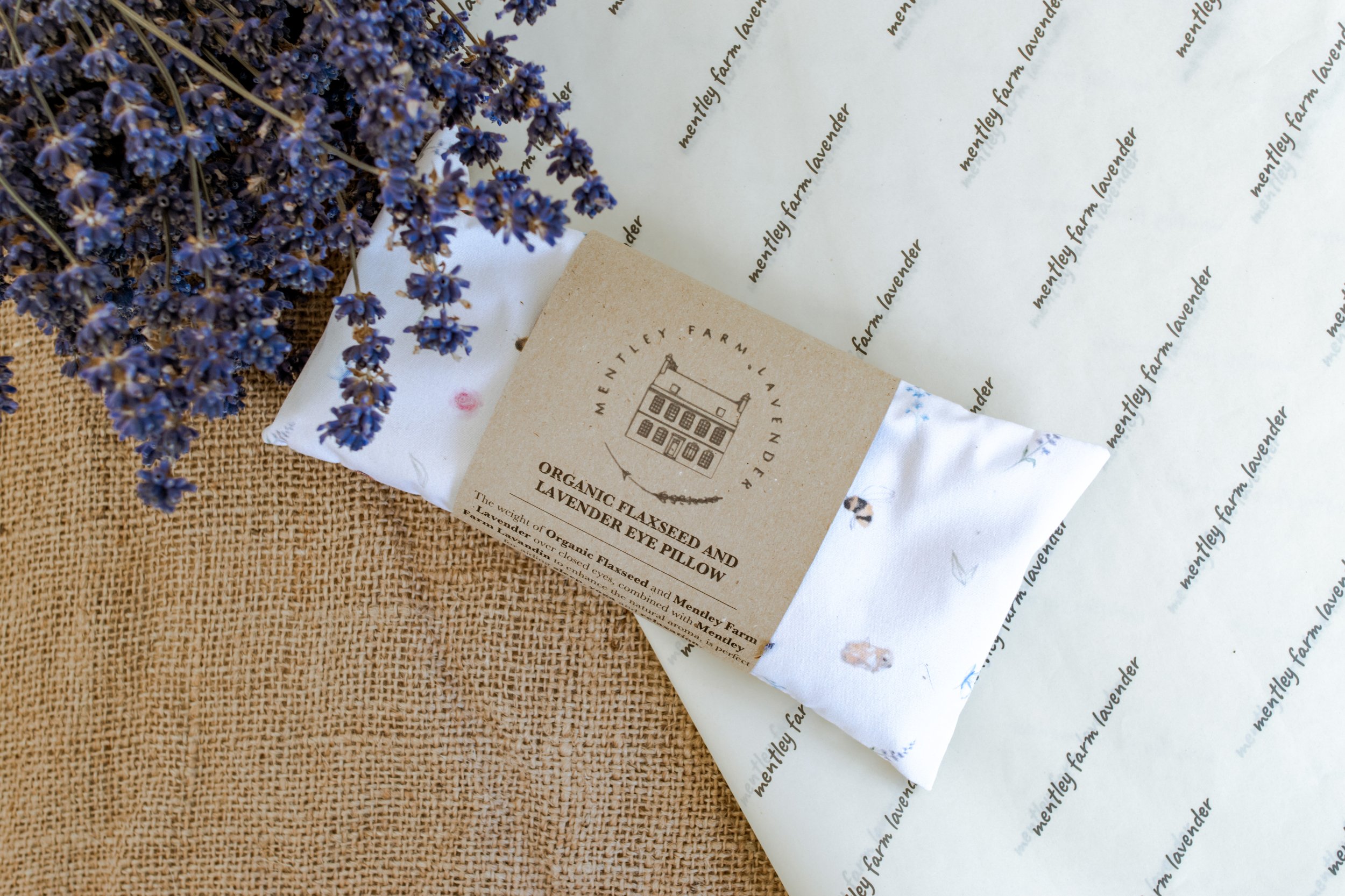 Organic Flaxseed and Lavender Eye Pillow