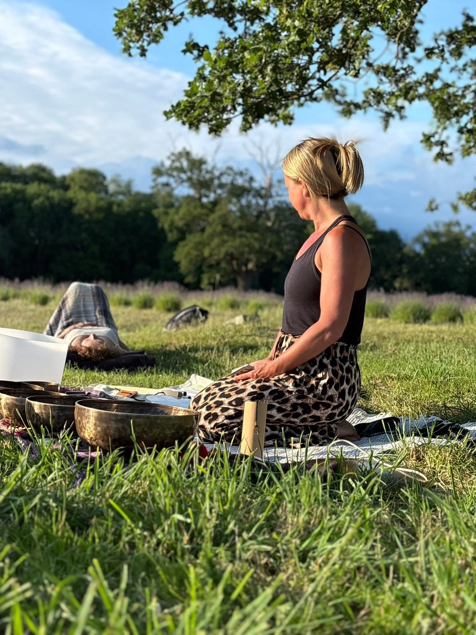 A Lavender Sunset Ritual of movement, sound & scent