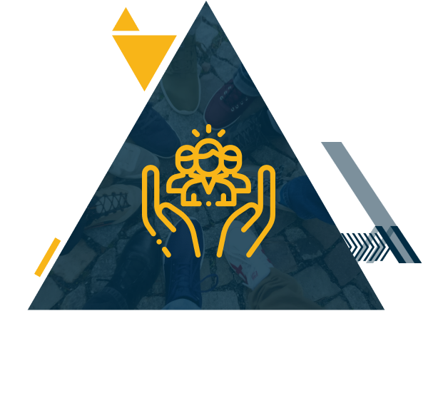 Person presenting in front of a whiteboard with notes, wearing glasses and a green shirt. The whiteboard contains handwritten text about boundaries and cultural initiatives. Background features wooden panels with paper sheets and drawings.