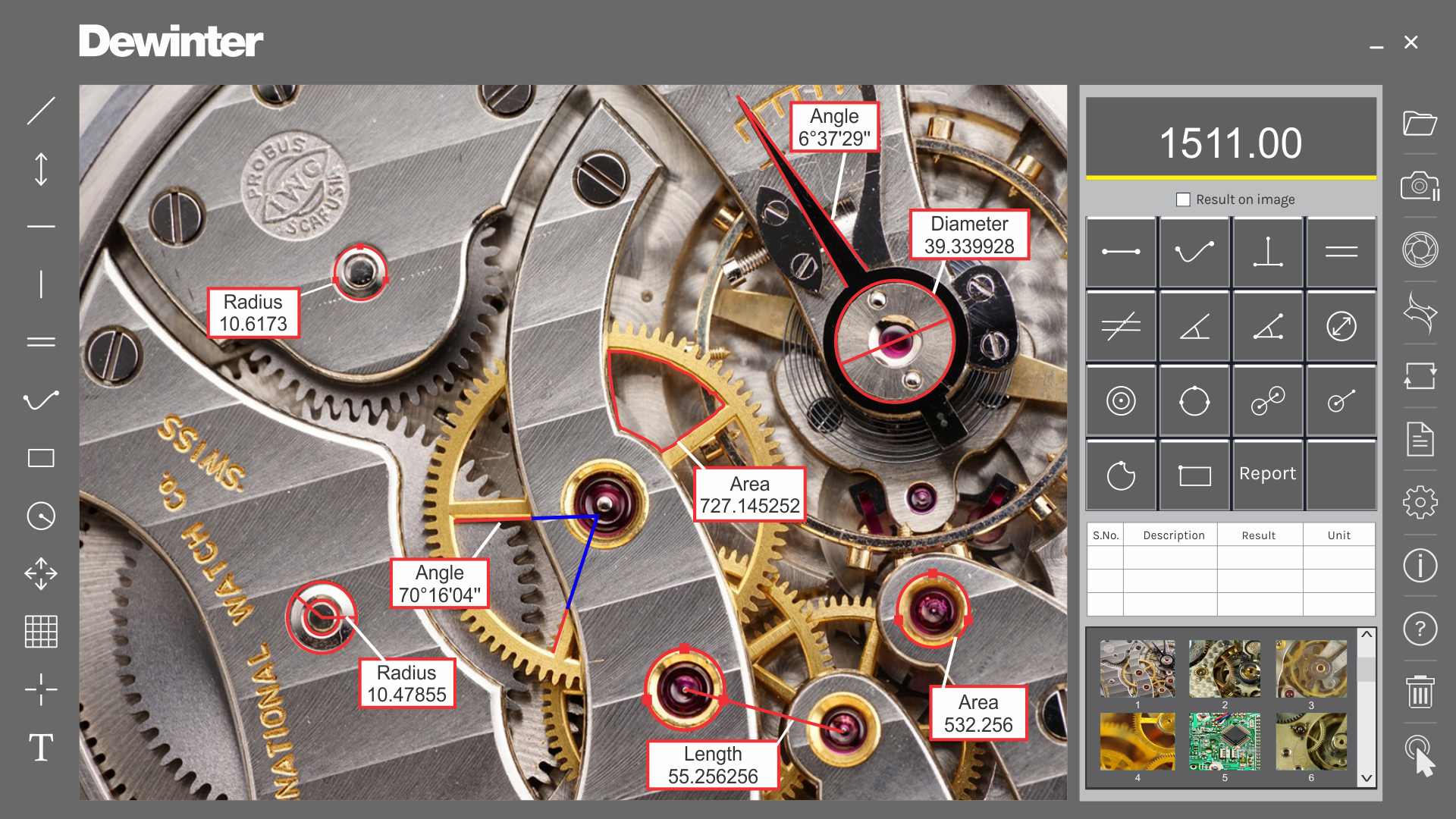 Caliper Program SOFTWARES — Microscope | Software | Dewinter
