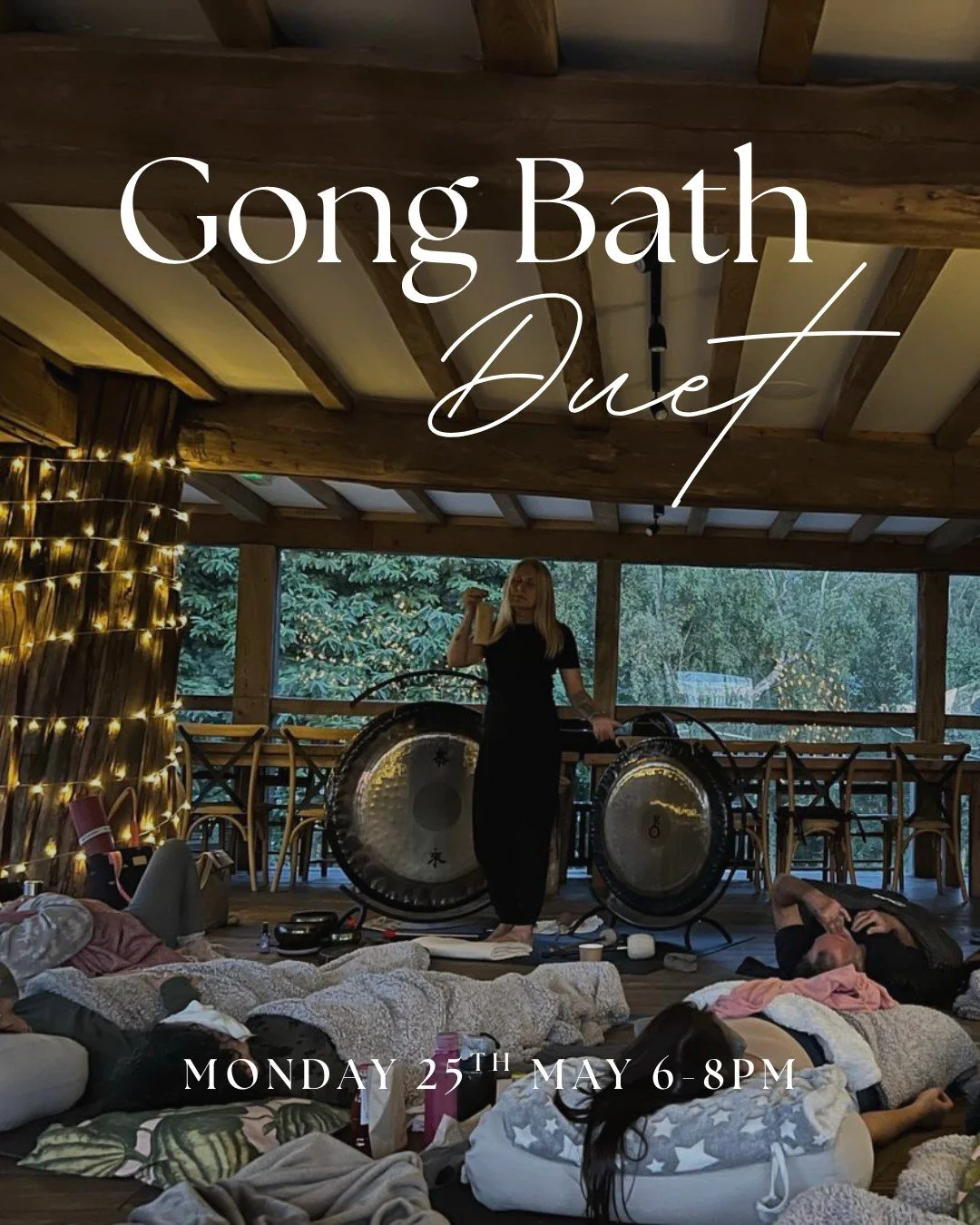 Join Gabby @mrszoltar71 &amp; Rowena @yoga.andme on May 25th for a deeply immersive Gong Bath duet&mdash;an evening of sound, stillness, and transformation.

Set in the beautiful upstairs space at Kingdom, this session is your invitation to fully let