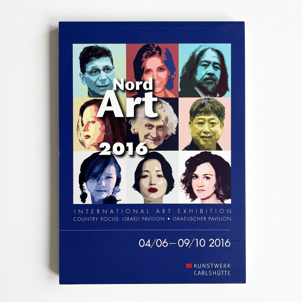 Cover of the NordArt 2016 international contemporary art exhibition catalogue featuring Marjorie Chau.