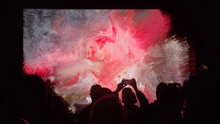 Yesterday with IHHH at Turbina. 

A project built around improvisation and audio reactive visuals, where music and image transform each other in real time.

What a great festival and venue!
For one night, Barcelona felt a little closer to Berlin.. 🤘