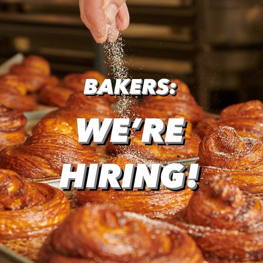 Are you a sourdough whisperer? Do you love to laminate? Our tight-knit bakery team is looking for an experienced individual to help take things to the next level.

Part-time position available, with the possibility to move to full-time - both needing