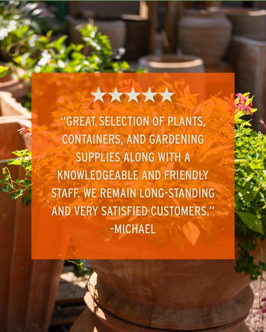 We have just what you need and love being able to help you find it 😊

Thanks for trusting us time &amp; time again Michael! See you soon!

Come see for yourself what our customers are raving
about 👇

📍 Lang's Garden Center - 2020 West Ave, Linwood