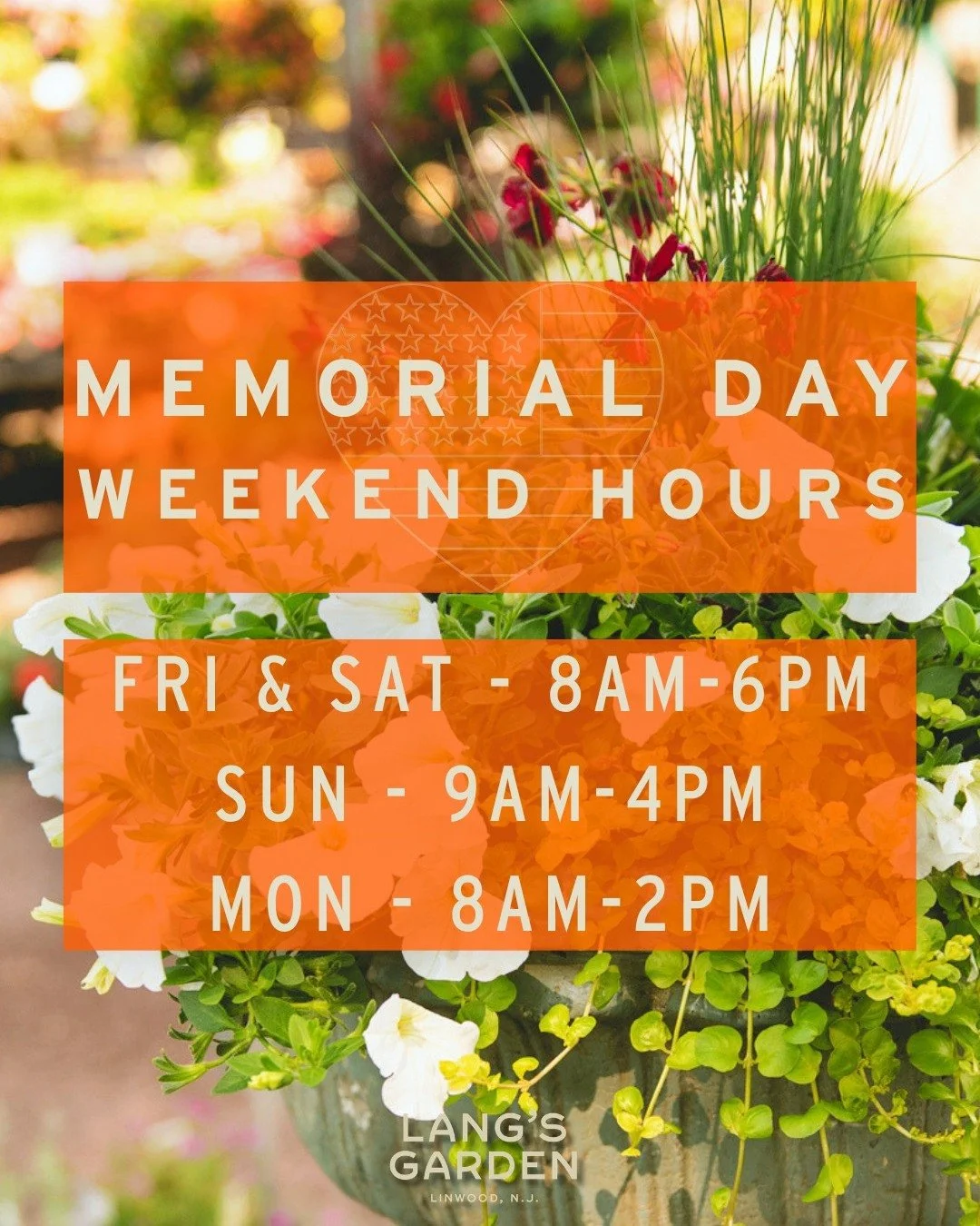 The unofficial start to summer is here! It may not feel like it outside, but our summer season is kicking off. 🏖

Beach plans washed out? That just means more time for the garden! Come to Lang's to get outside and pick up a new plant or two that you