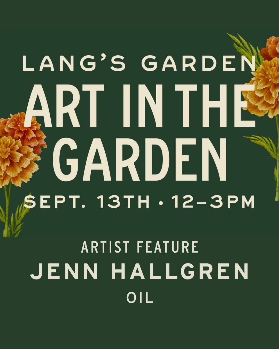 AITG '26 ARTIST FEATURE 💐
Jenn Hallgren

Jenn Hallgren is a New Jersey-based painter known for bold, colorful nature-scapes that celebrate the beauty of the world around us. Working primarily in oil (though she uses just about any media needed for a