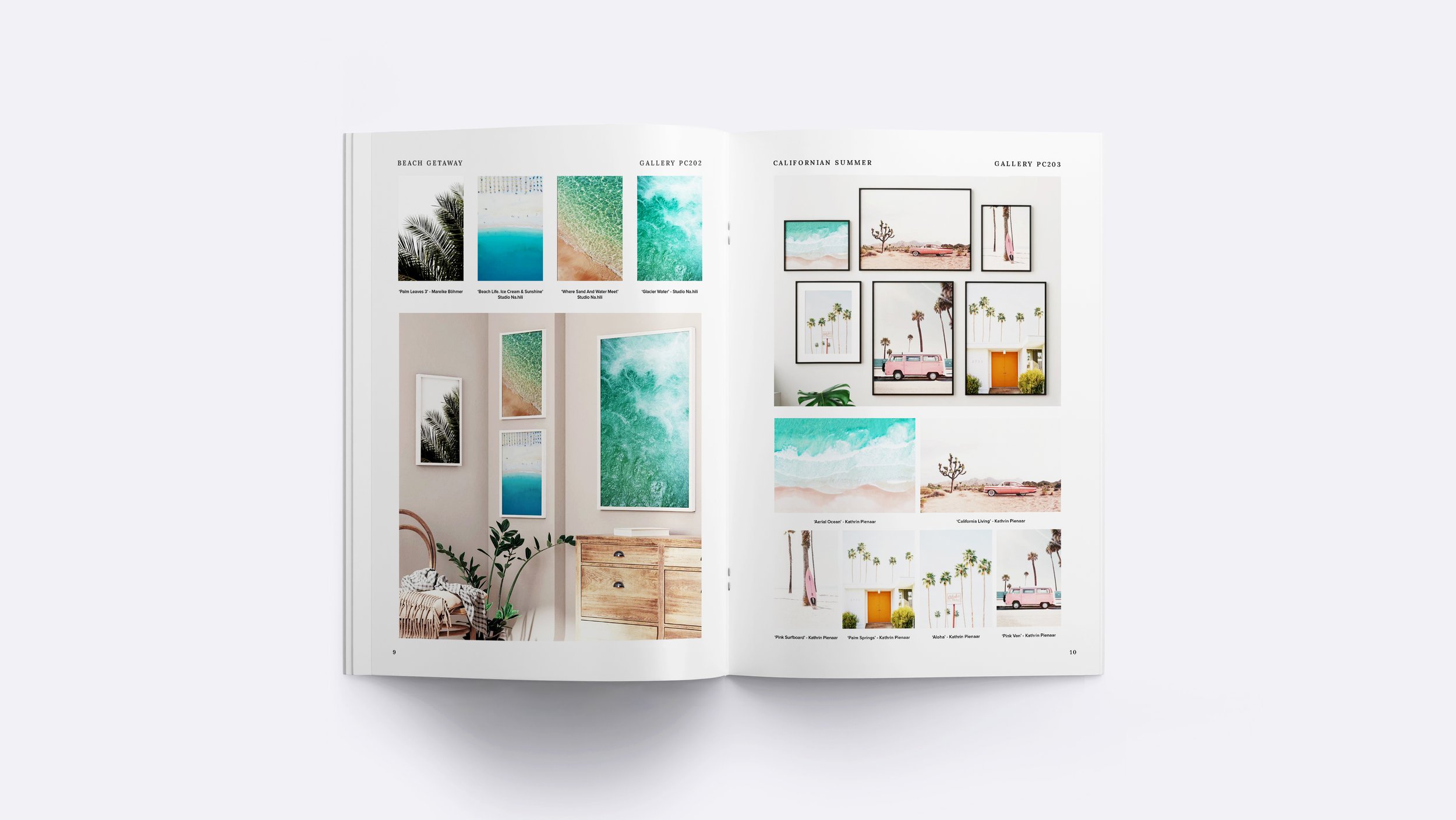 A customer magazine I designed for Photocircle to display potential gallery walls