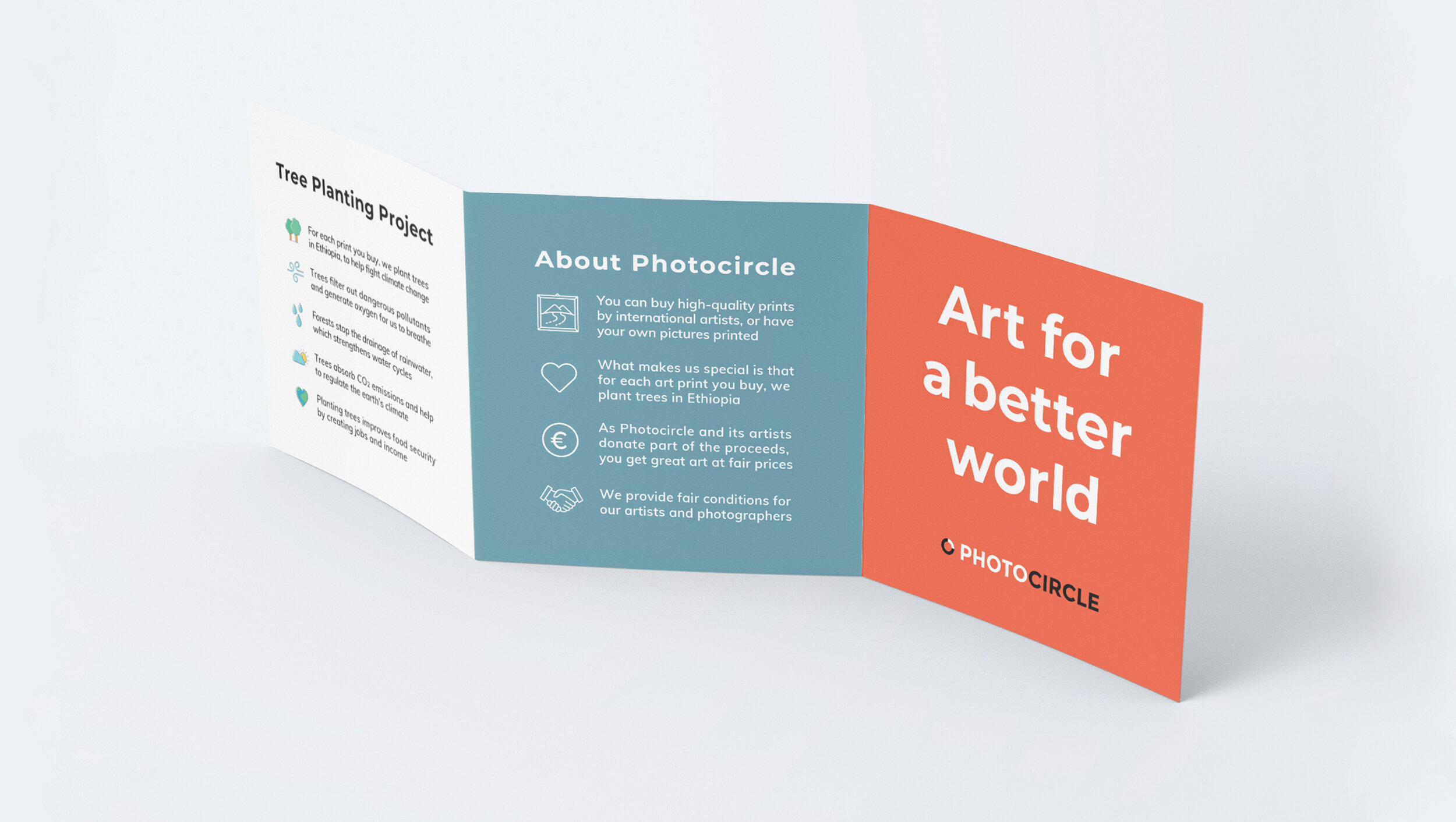 Leaflet design as part of a 2022 marketing campaign