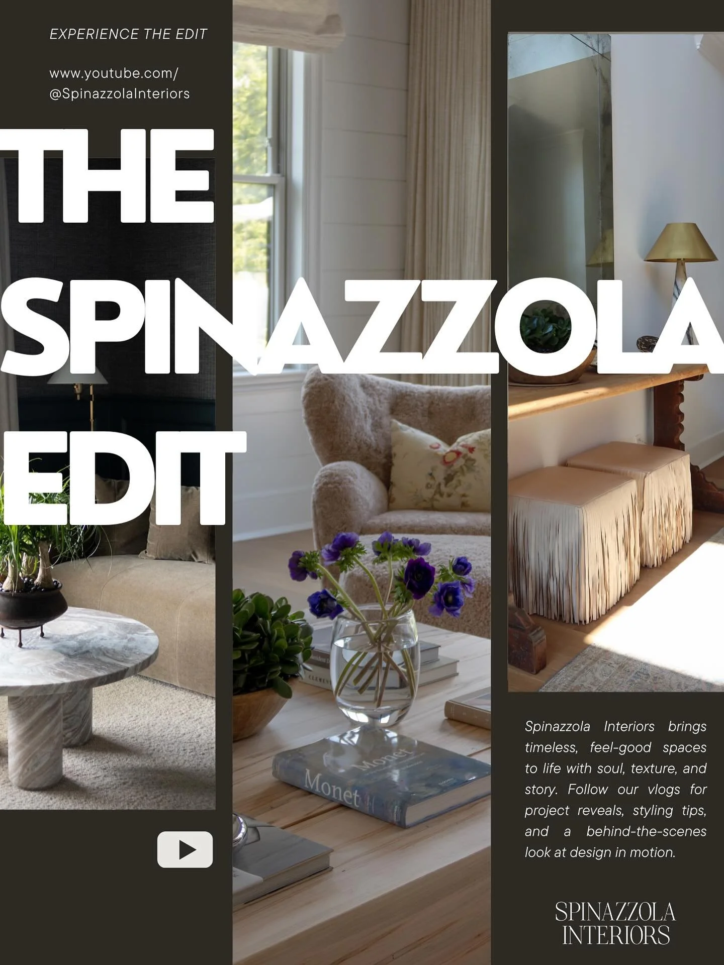 Did I film the install chaos, coffee runs, and me styling the same pillow 47 times?
Yes. Yes, I did.
Welcome to The Spinazzola Edit.
Link in bio.