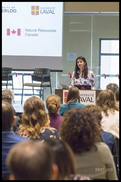  Directrice de la Bibliothèque. Loubna Ghaouti, introducing BRIC participants to the Université Laval. Merci pour votre aide! 