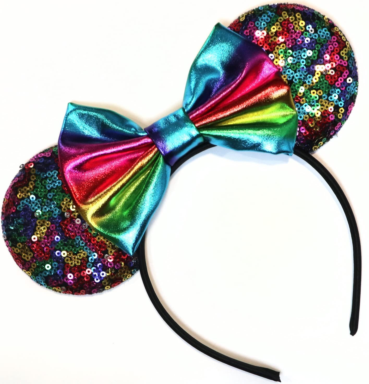 Rainbow Mickey Ears, Gay Pride LGBTQ Mickey Ears, Silver gold blue minnie ears, Rainbow Sparkle Mouse Ears,Classic Red Sequin Minnie Ears