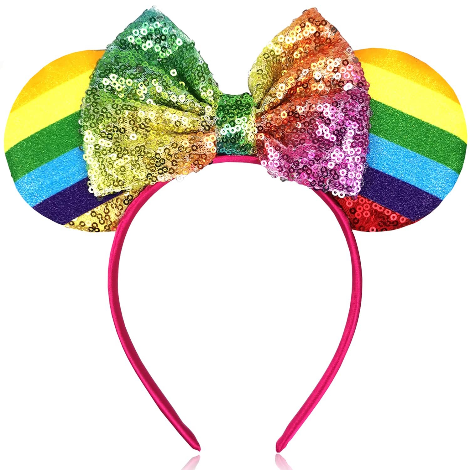 Disney Design Gay Pride Head Accessories for Pride Party Minnie Mouse ears headband