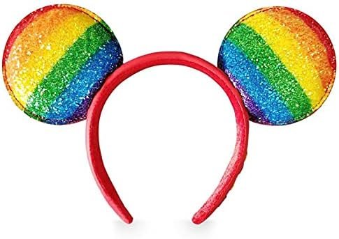 Disney Parks Headband Mickey Mouse Ears Rainbow Love Multicolored