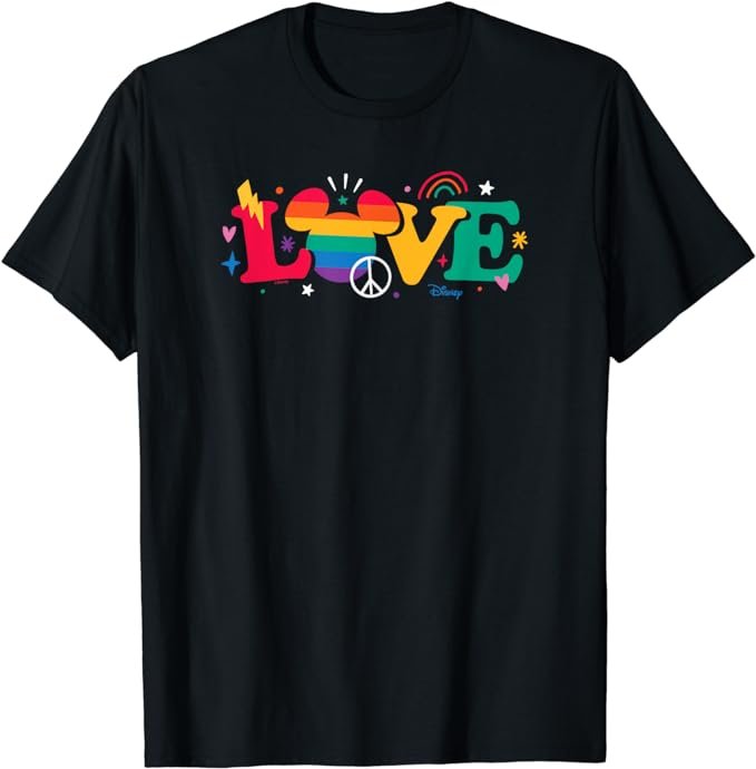 Disney Pride - Love Rainbow Mickey Ears T-Shirt
