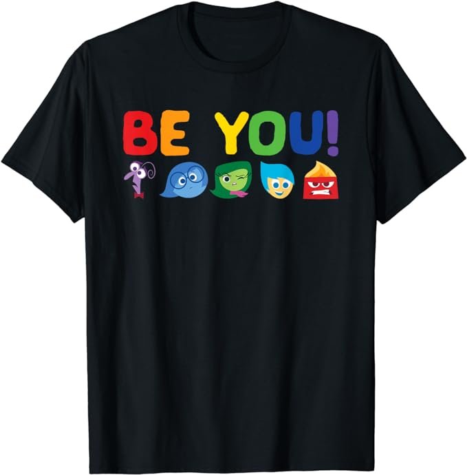 Disney Pixar Inside Out Be You Rainbow T-Shirt
