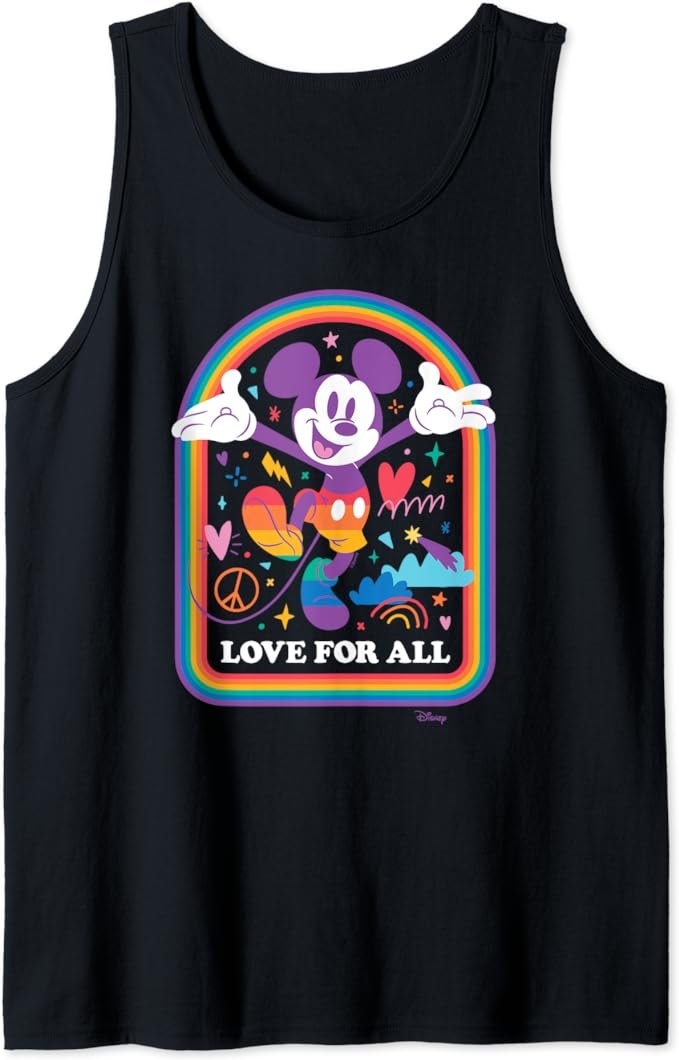 Disney Pride - Love For All Rainbow Mickey Tank Top