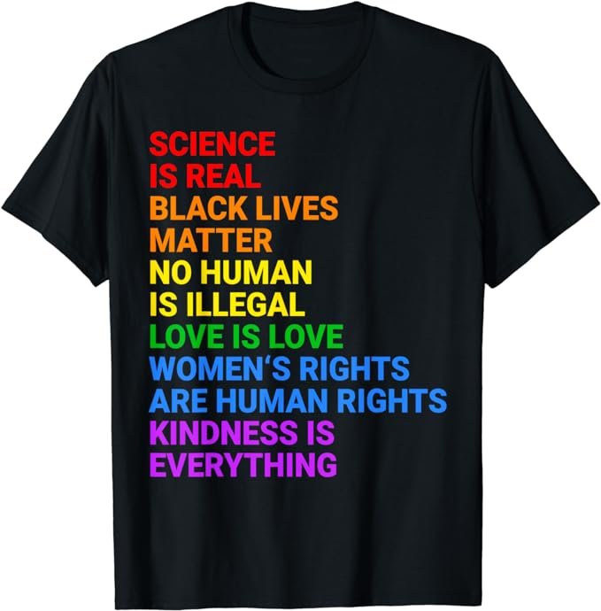 Rainbow Flag Human Rights Womens & Gay Rights LGBTQ+ Pride T-Shirt .jpeg