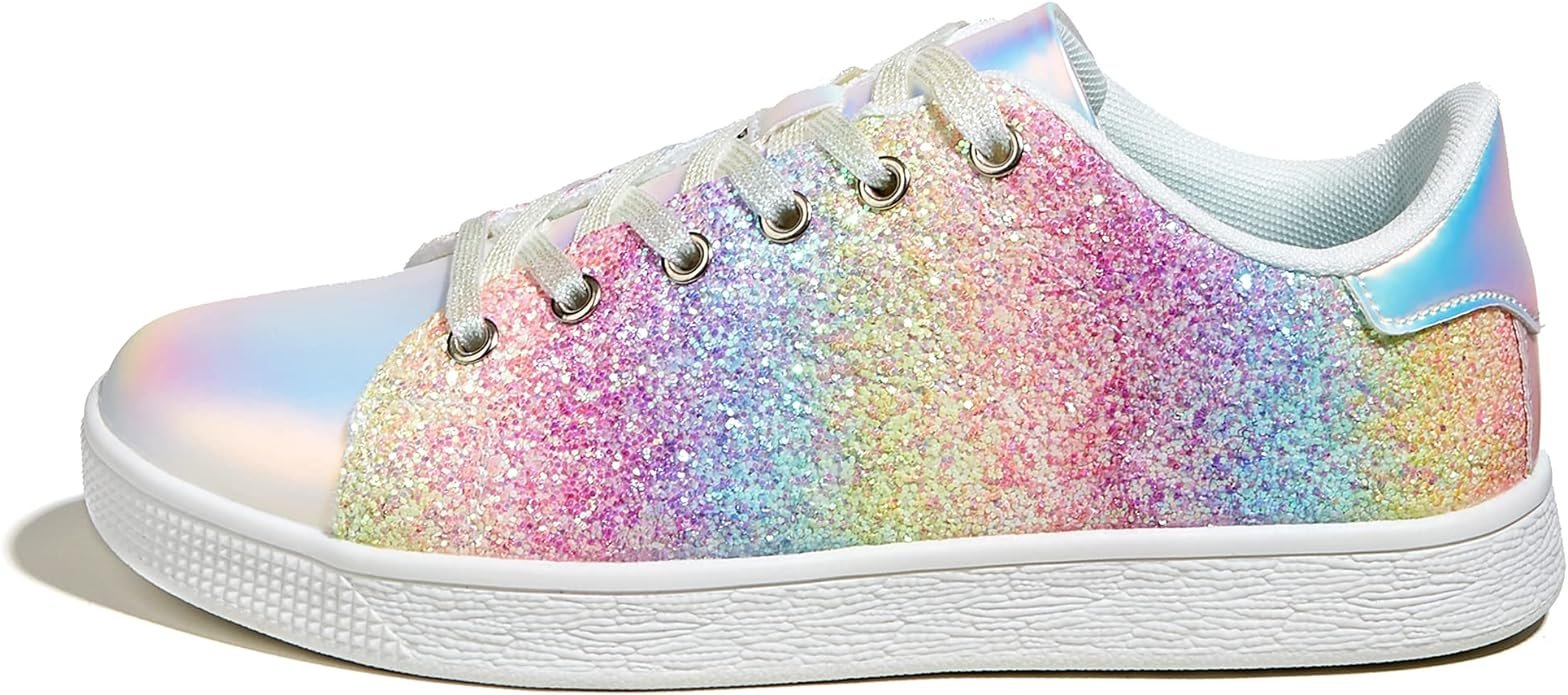 LUCKY STEP Glitter Sneakers Lace up | Fashion Sneakers | Sparkly Shoes for Women.jpg