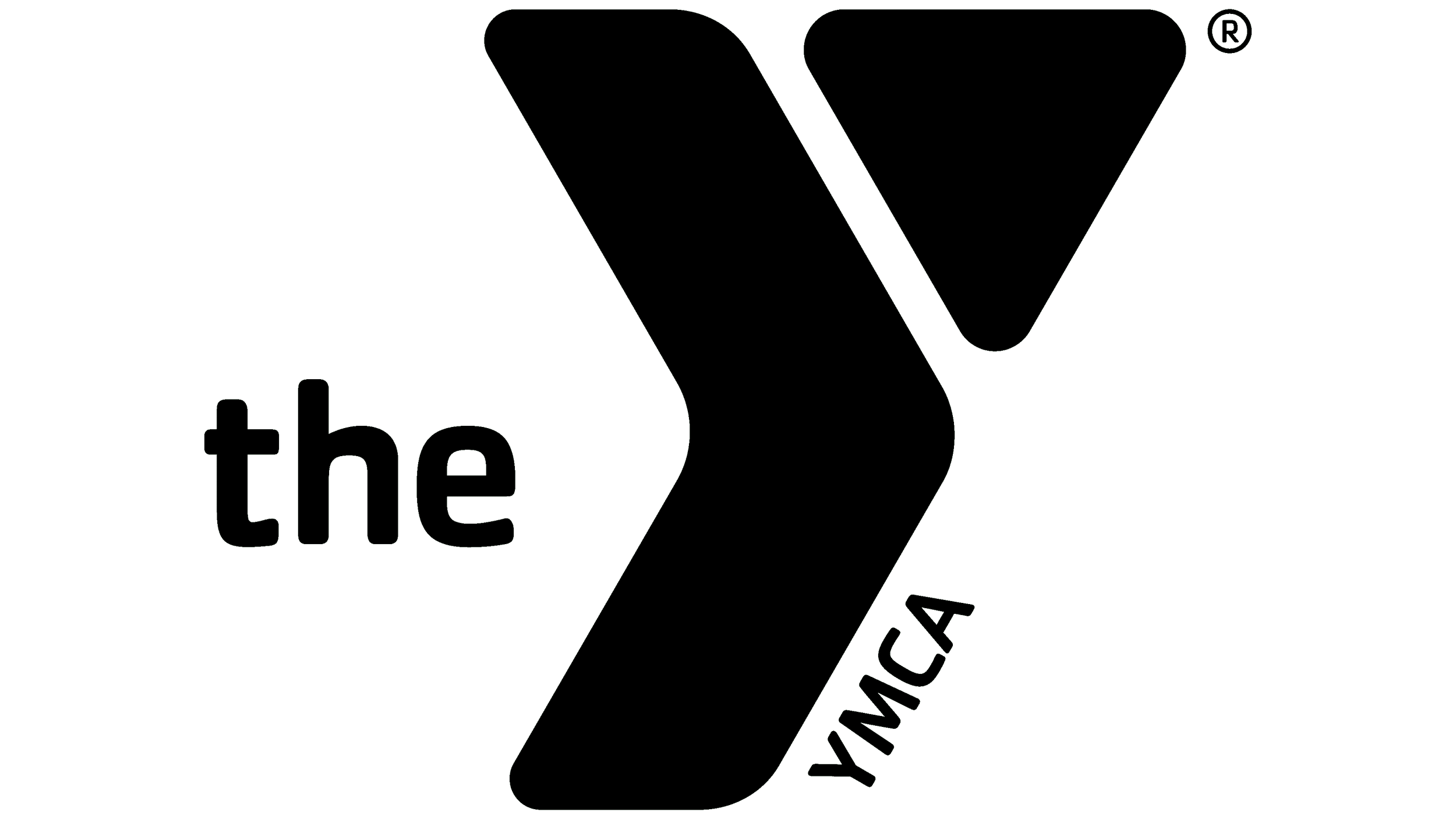 YMCA logo with the word 'the' and stylized 'Y' design.