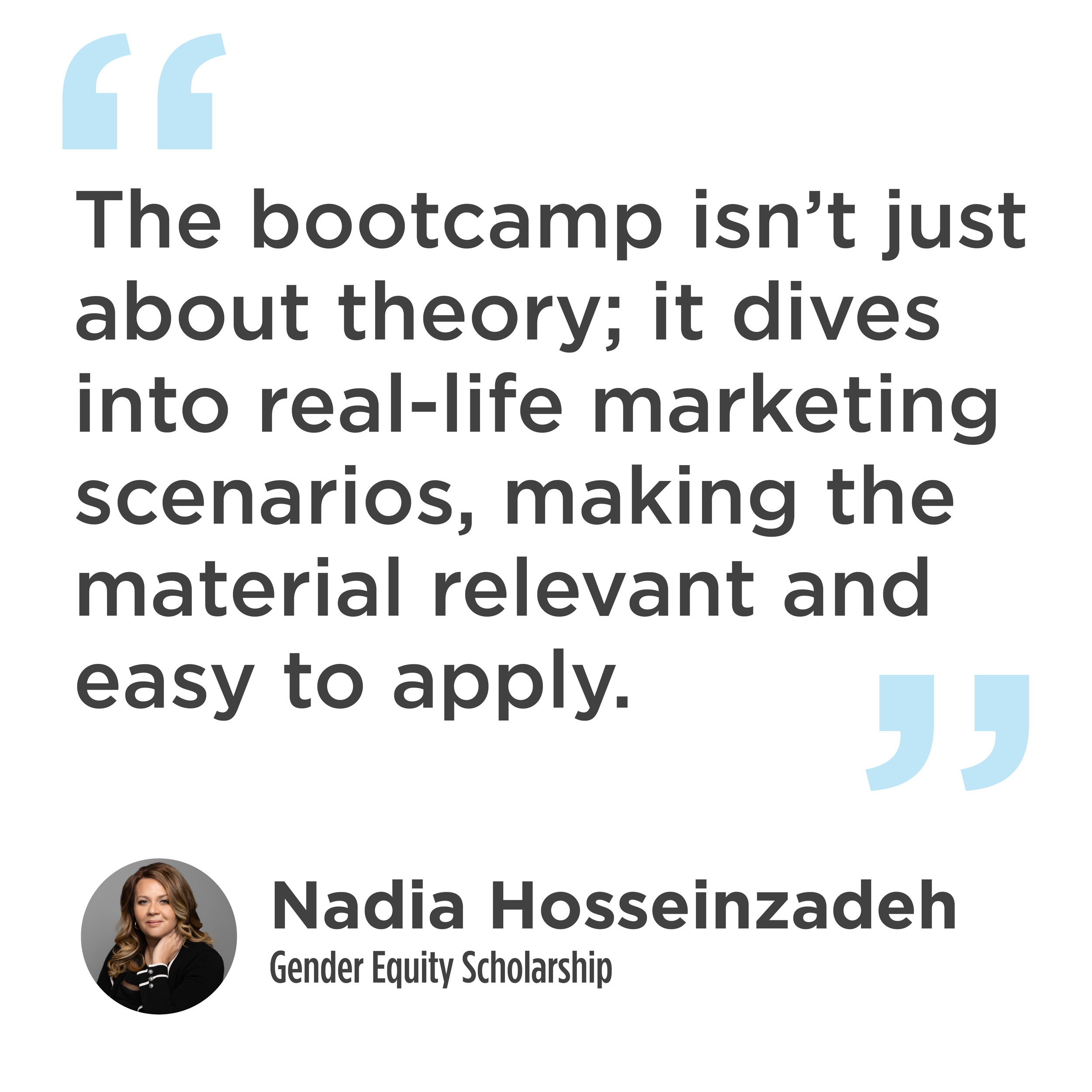 Nadia Hosseinzadeh Written Testimonial