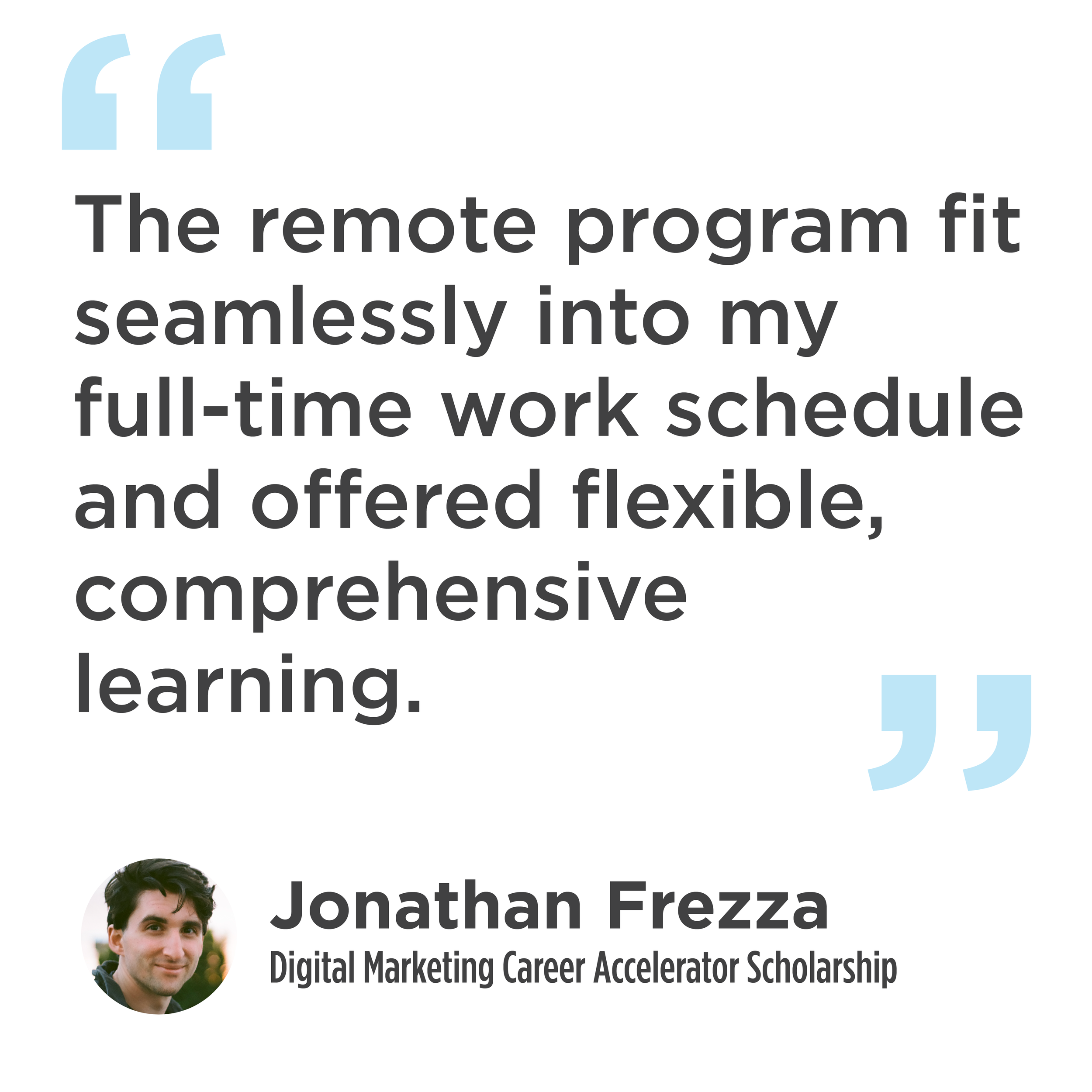 Jonathan Frezza Written Testimonial